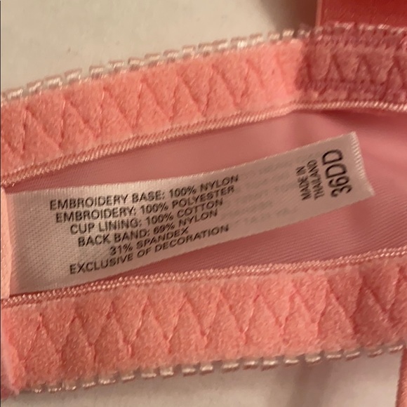 NEW 2006 vintage Victoria’s Secret floral embroidery mesh bra & v-string - Picture 6 of 9